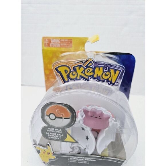 TOMY Pokemon 2017 DITTO and Pop-open Poke Ball Figure Set NEW/Unopened - Picture 3 of 8